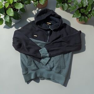 Hoka Essential Wool Blend Recovery Navy Hoodie Small